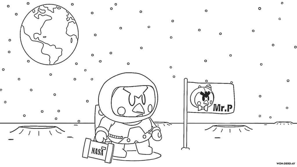 Mr. P explora el espacio y los planetas.