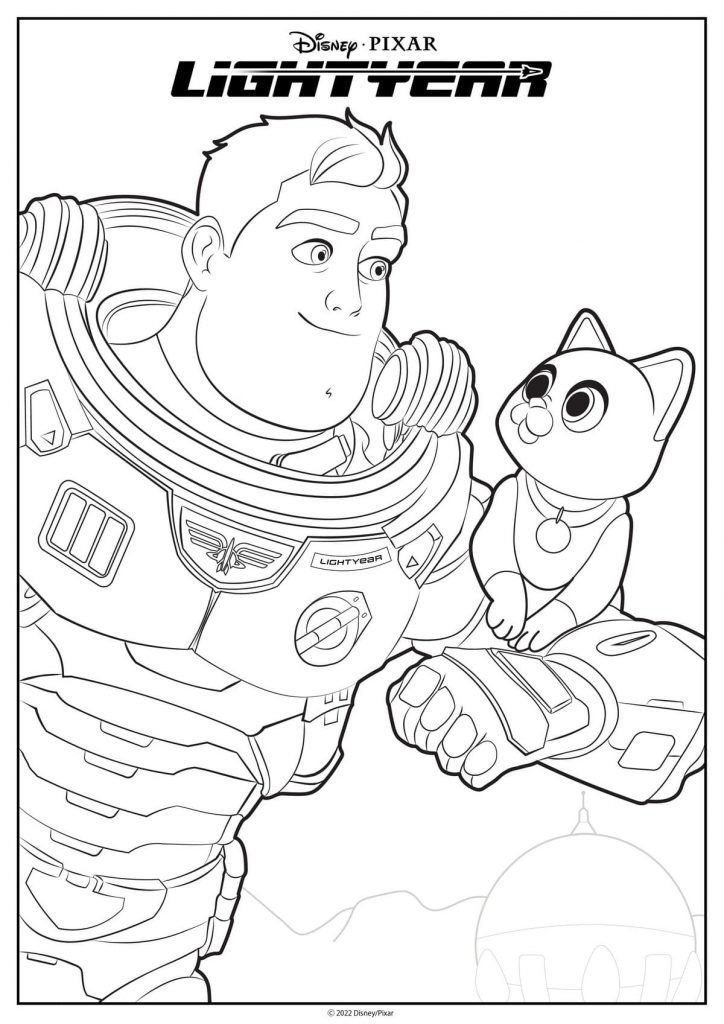 Buzz Lightyear y gatito