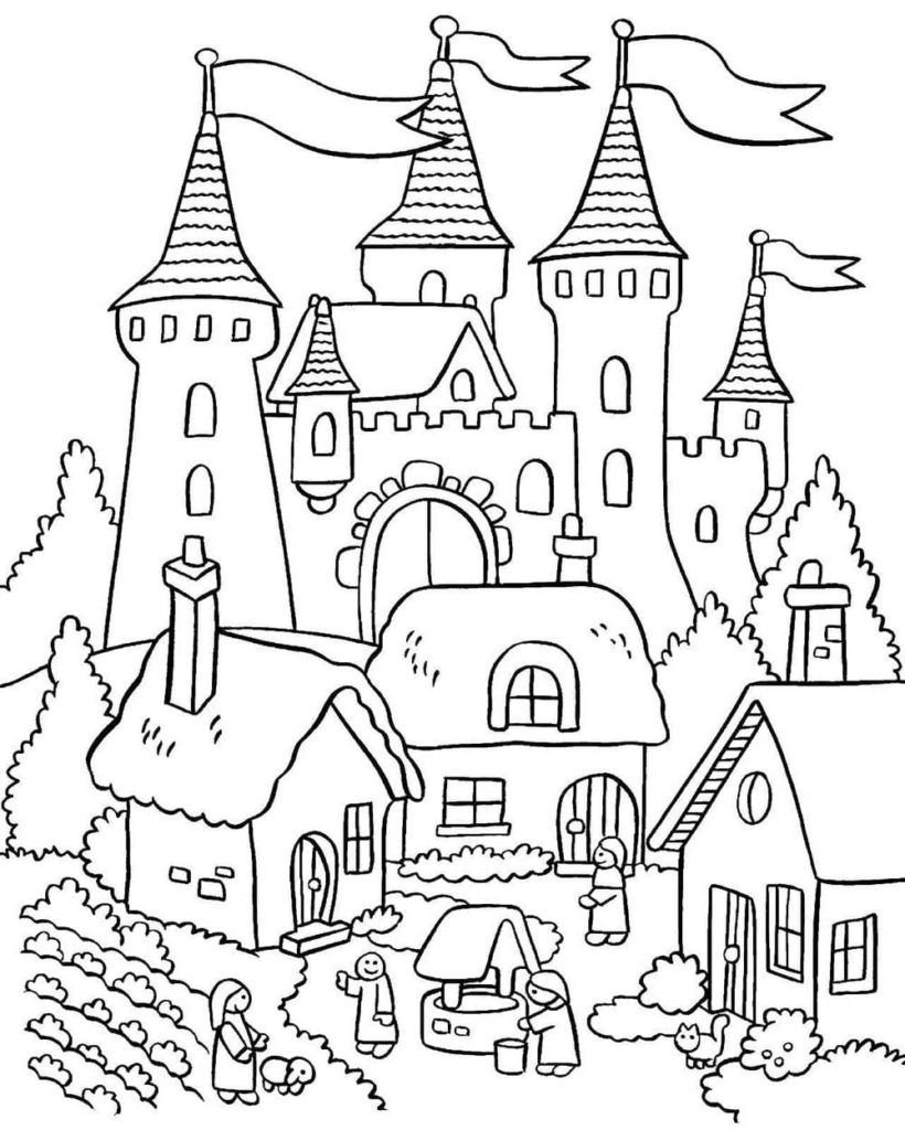 Castillo y casas