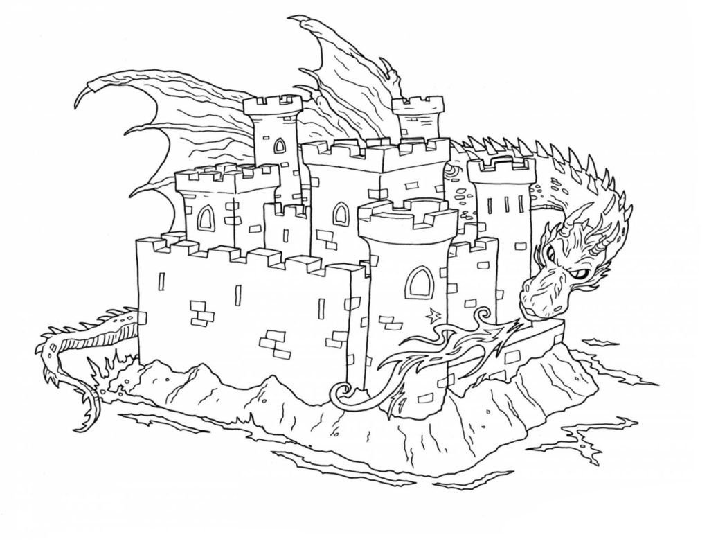 El dragón guarda el castillo