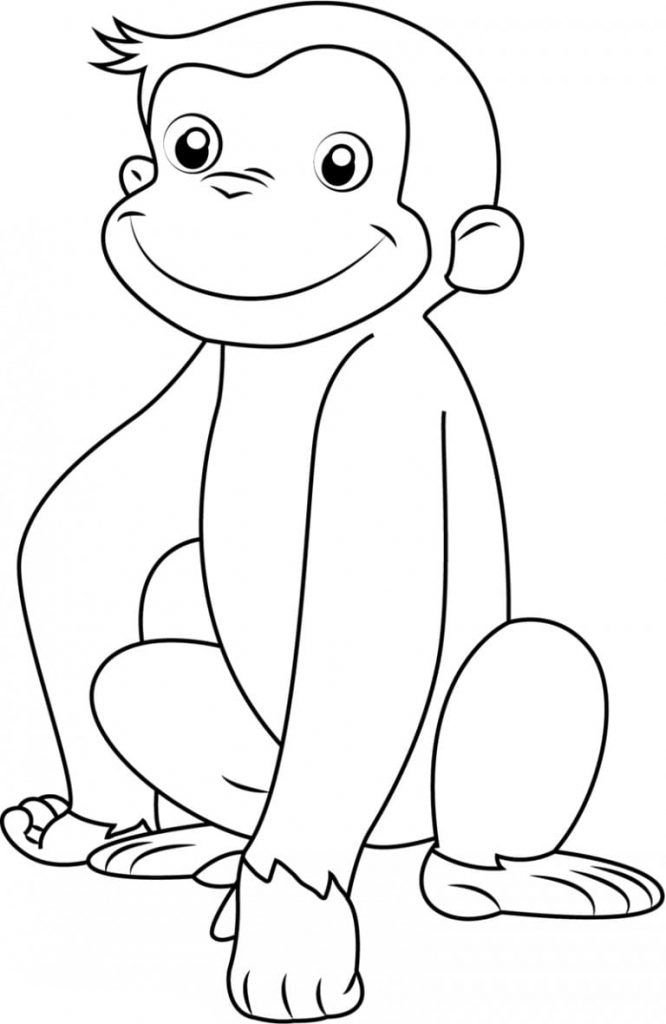 mono de dibujos animados
