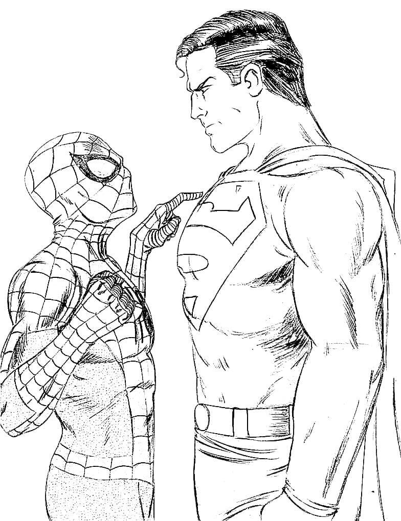 Spiderman y Superman