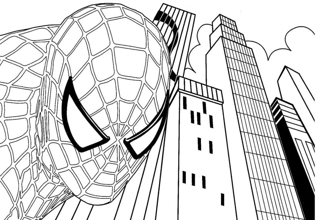 Spider-Man en el fondo de Nueva York
