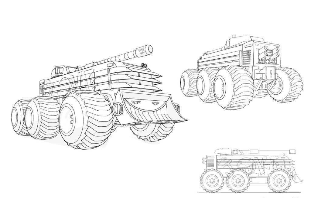 Tanques con ruedas grandes