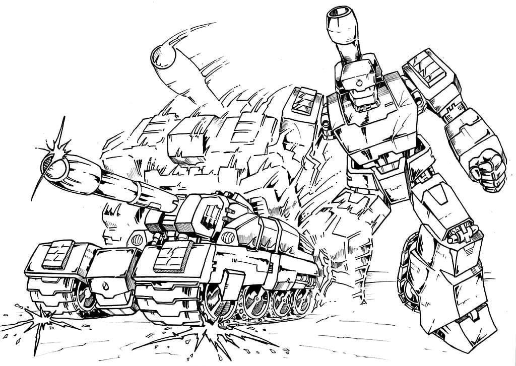 Transformación de tanques y robots