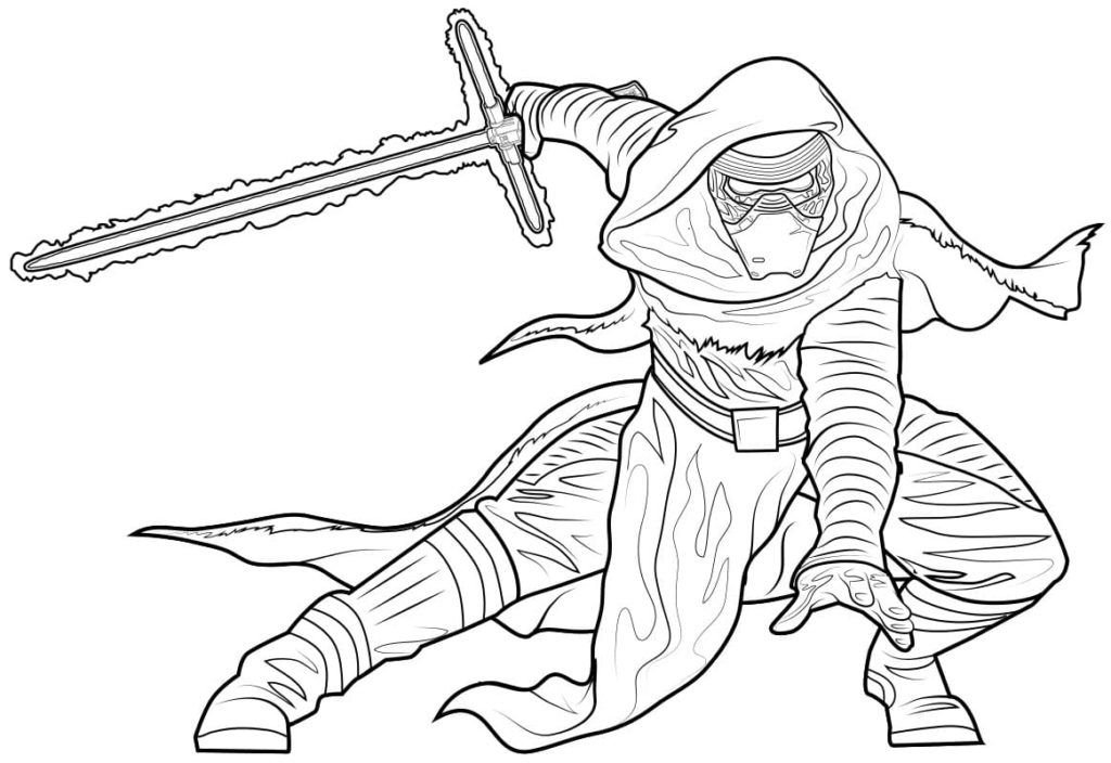 Kylo Ren con una espada