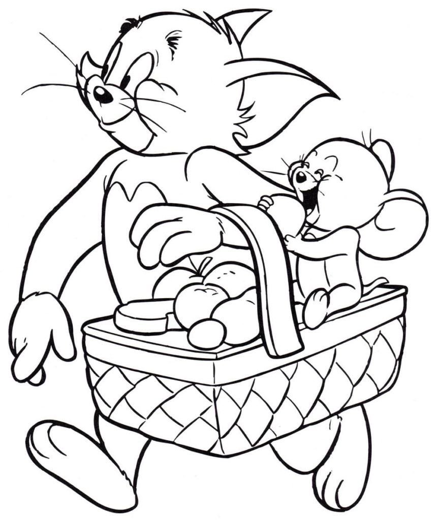 Tom y Jerry van de picnic