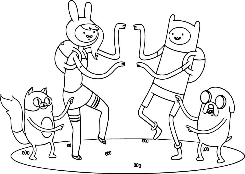 Finn les enseña a bailar a sus amigos