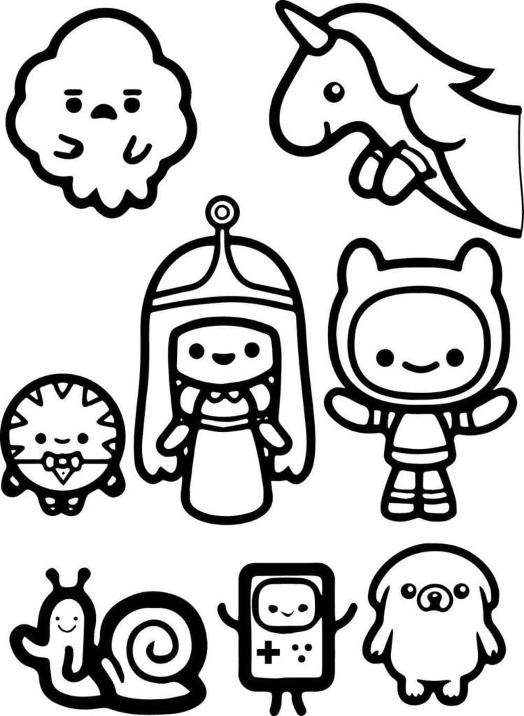Personajes de Chibi Adventure Time