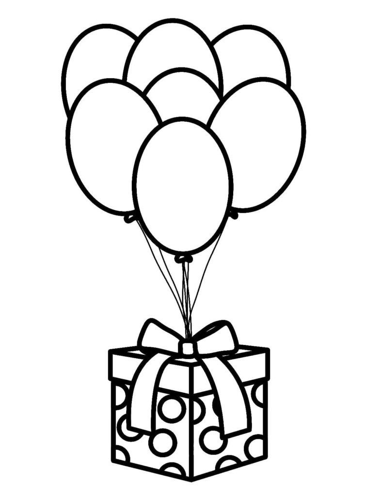 regalo y globos