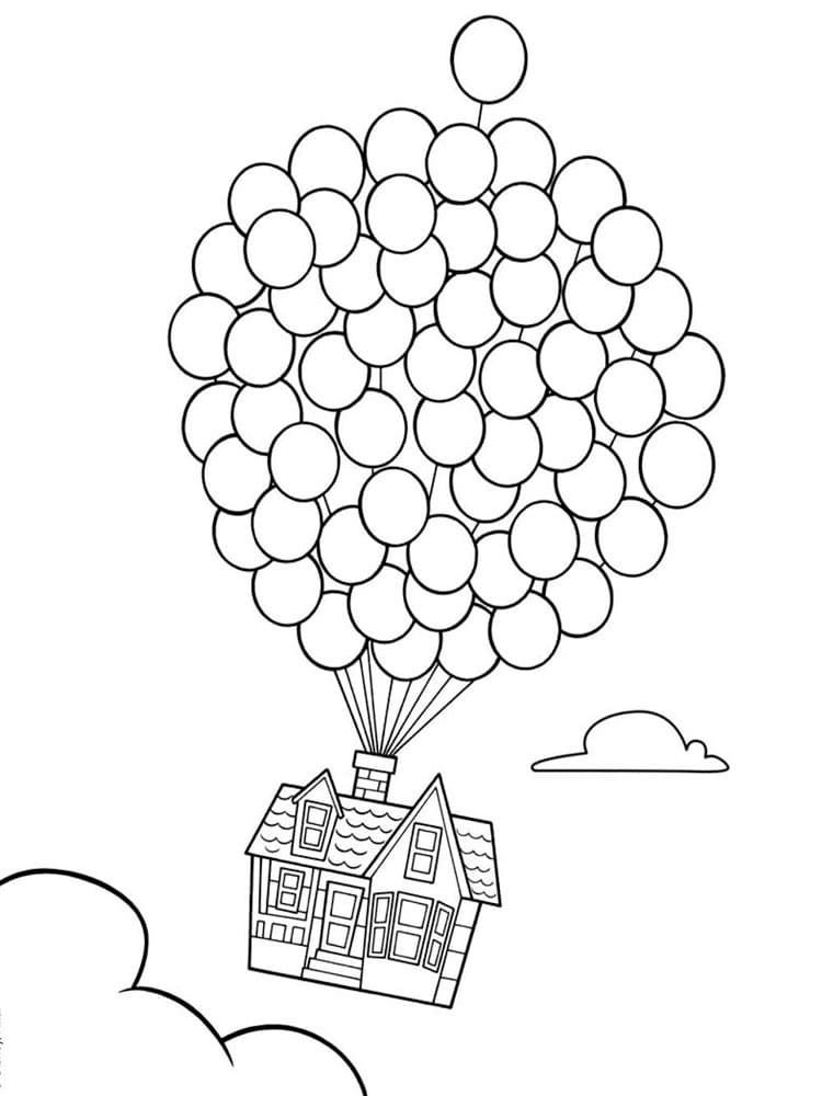 casa con globos