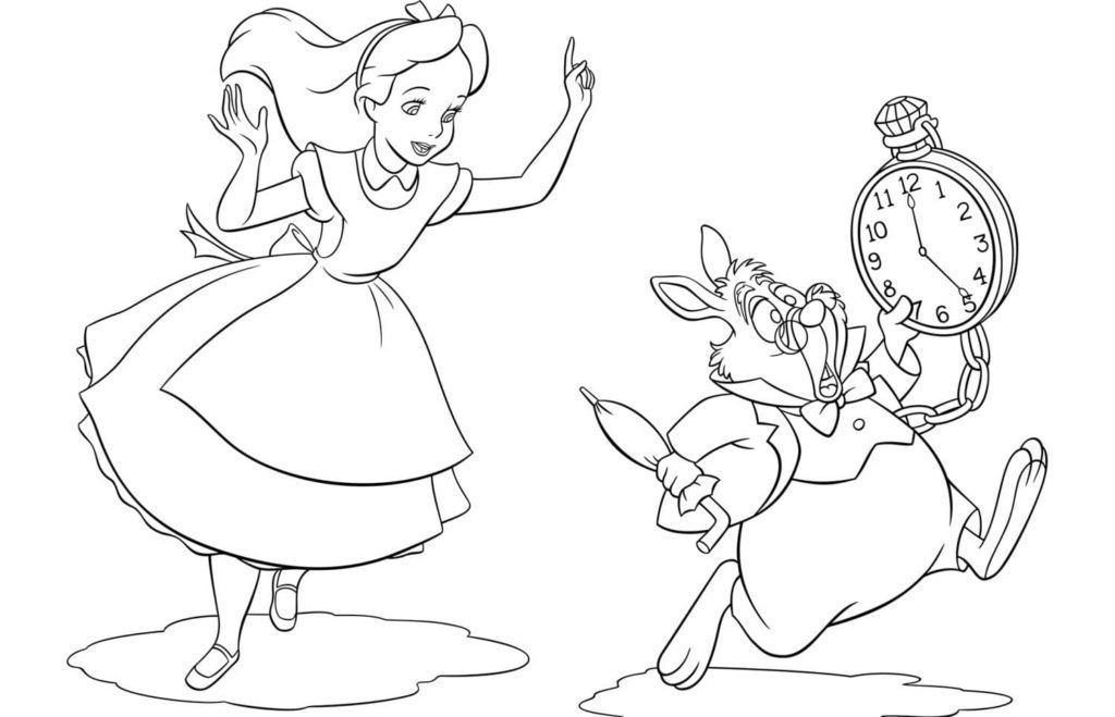 Alice corre tras el conejo