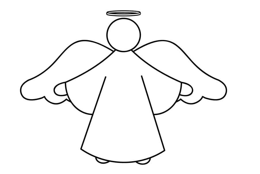 Patrón de ángel con halo