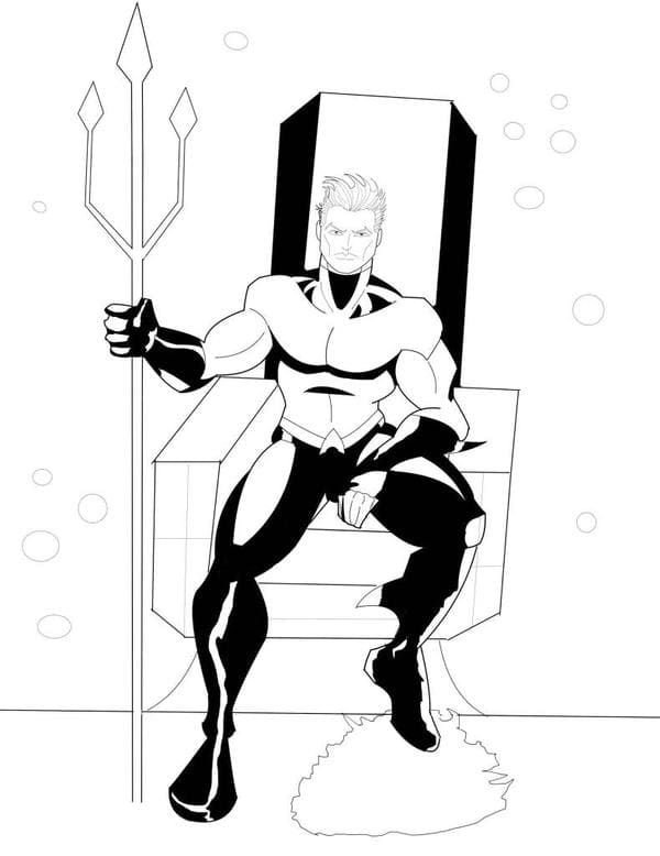 Aquaman en el trono
