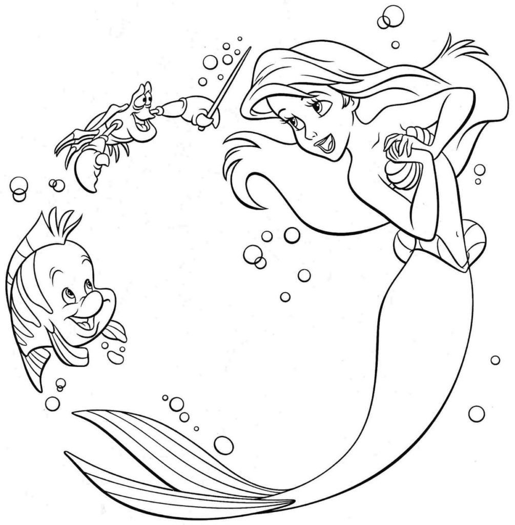 Ariel, Sebastian y Flounder