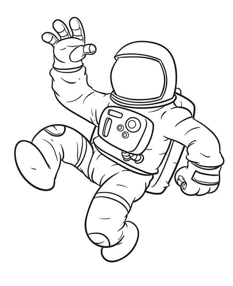 Astronauta en traje espacial