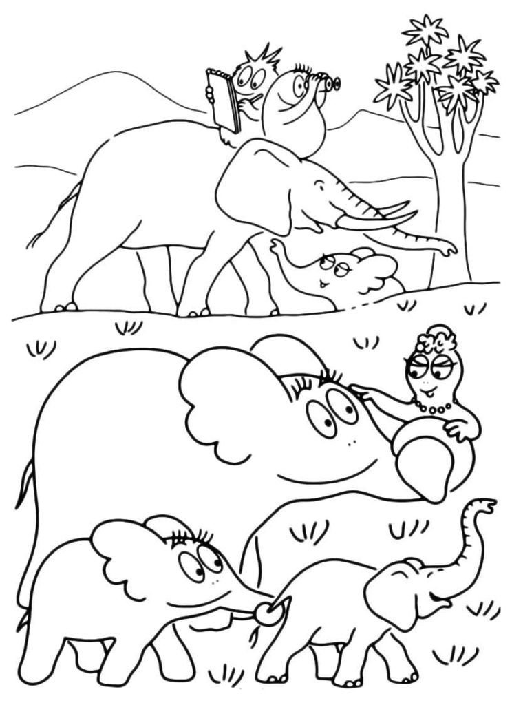 Barbapapa y elefantes