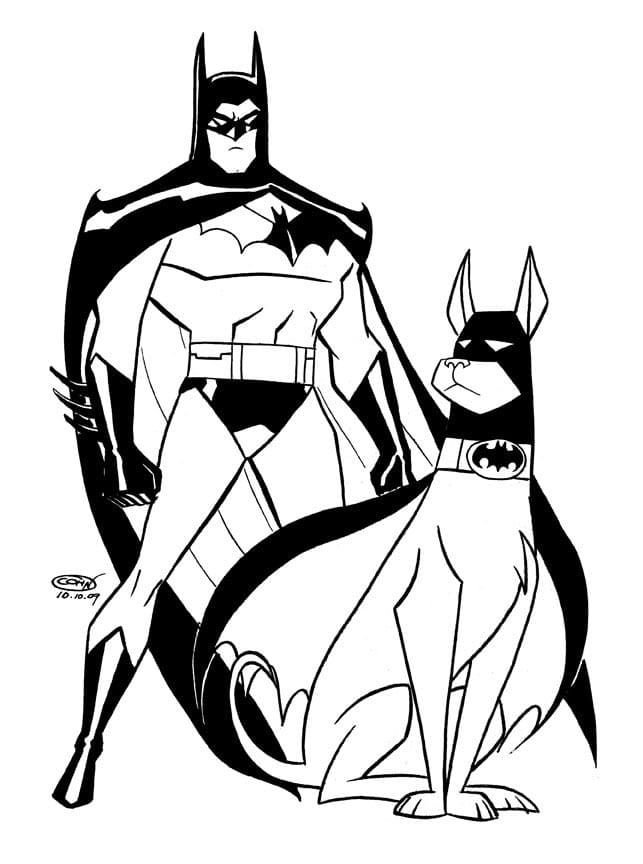 Batman con perro
