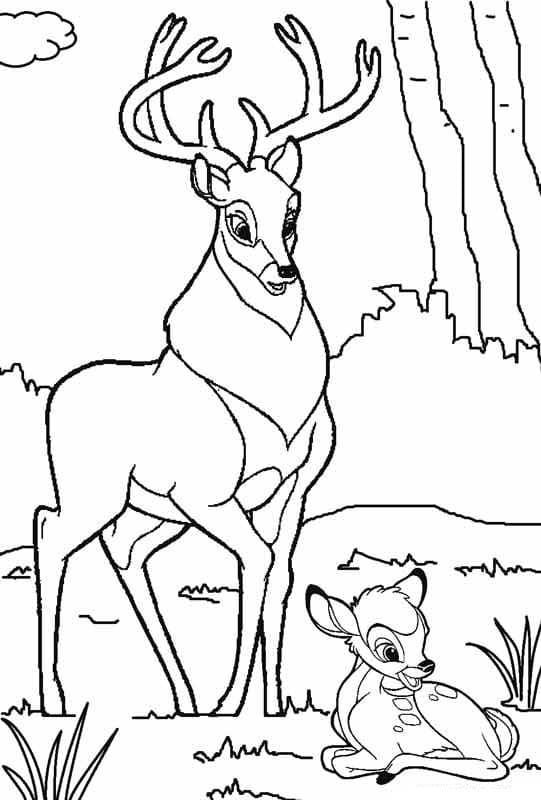 Bambi y su padre