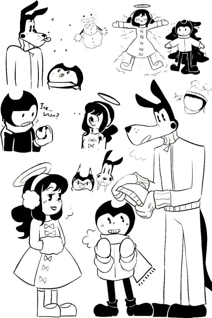 Personajes del juego Bendy and the Ink Machine