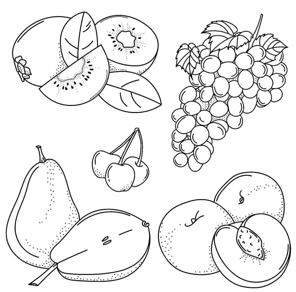 Frutas y bayas para niÃ±os de 7 aÃ±os.