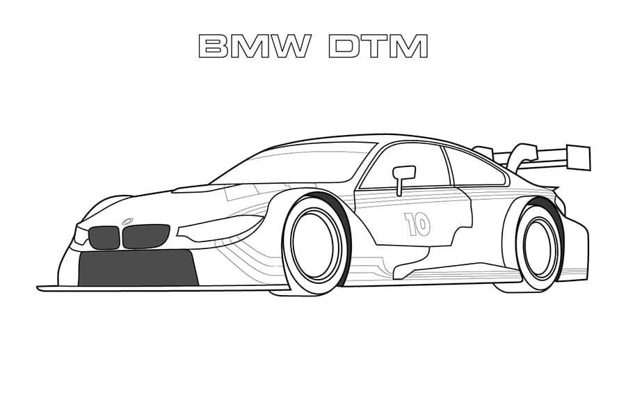 Dibujo de BMW DTM para colorear
