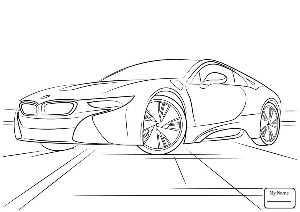 Dibujo de BMW AI 8 para colorear