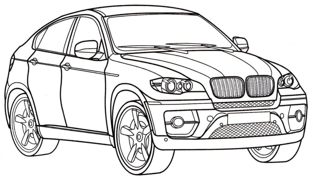 Dibujo de BMW X6 para colorear