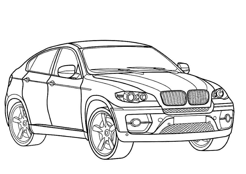 Dibujo de BMW X5 para colorear