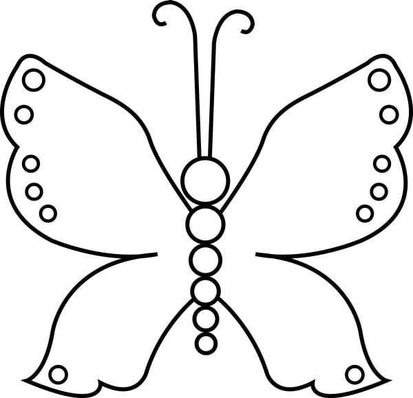 Cuadro de mariposa para niÃ±os de 3 aÃ±os