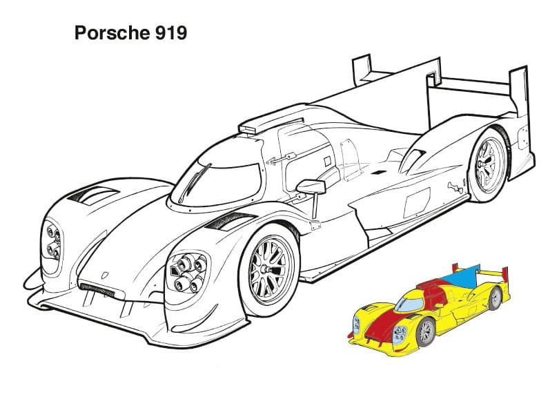 Coche de carreras Porsche 919