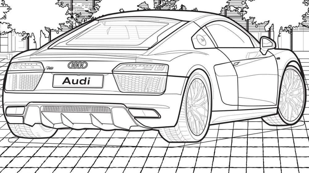 Vista trasera de Audi