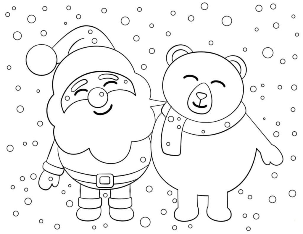 Santa claus y oso