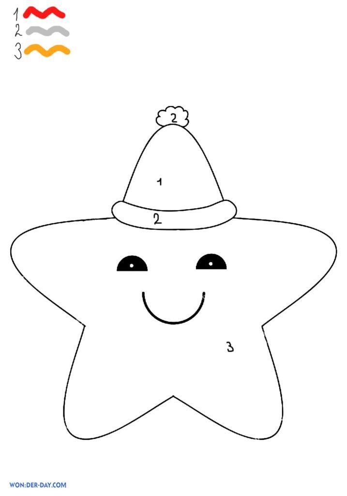 Estrella con sombrero de santa claus