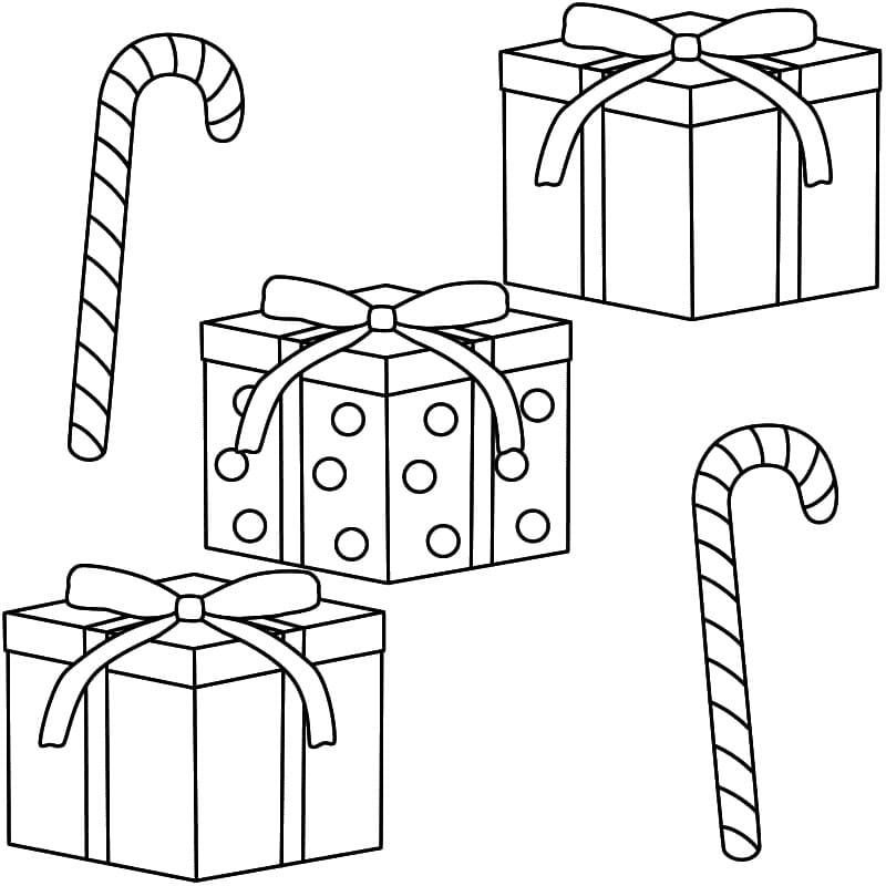 Tres regalos y dos caramelos para Navidad