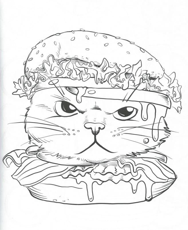 Gato hamburguesa