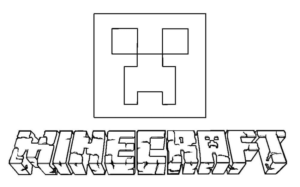 Cara de Creeper y logo de Minecraft