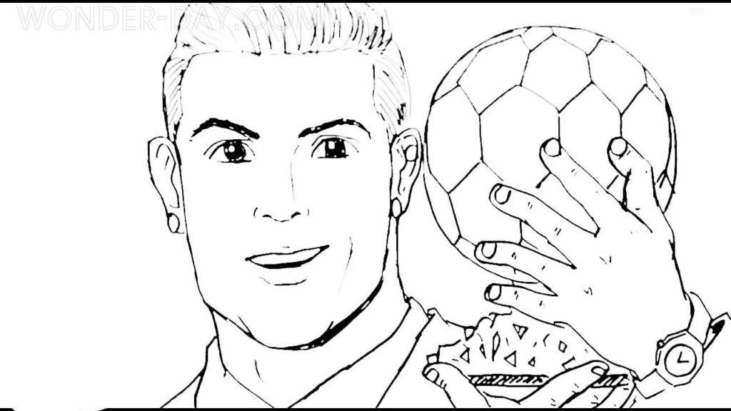 Cristiano Ronaldo con un balÃ³n