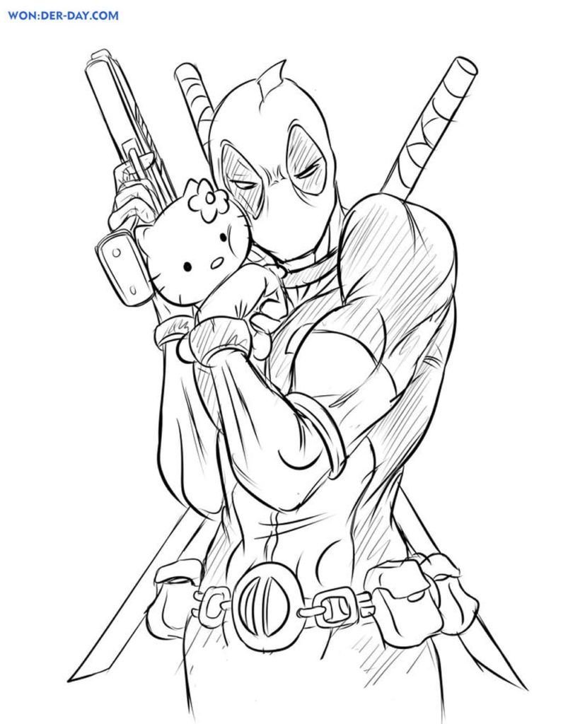Deadpool y Hello Kitty