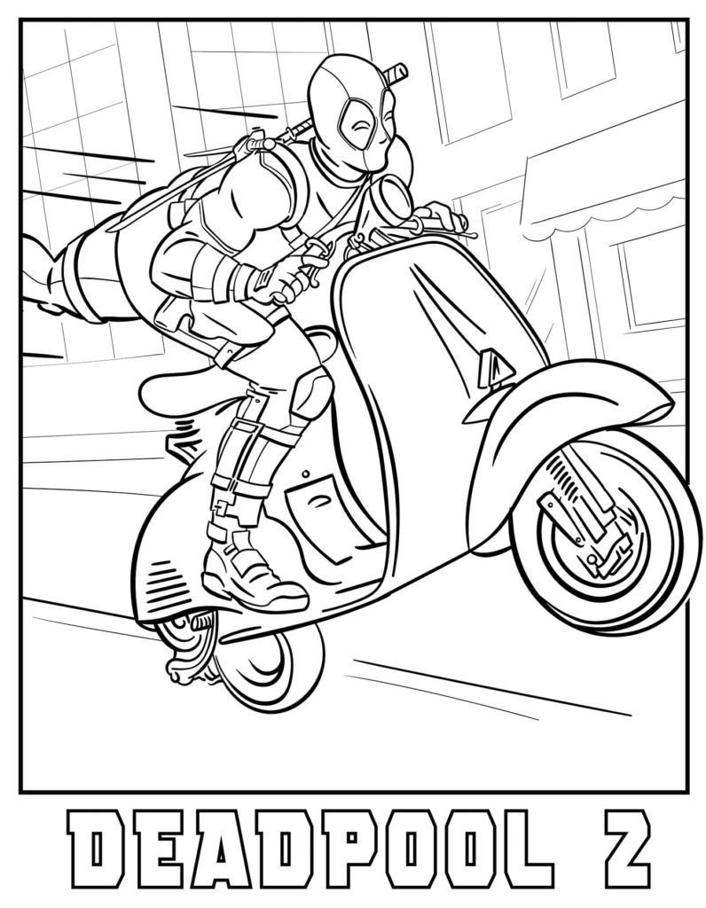 Deadpool en moto