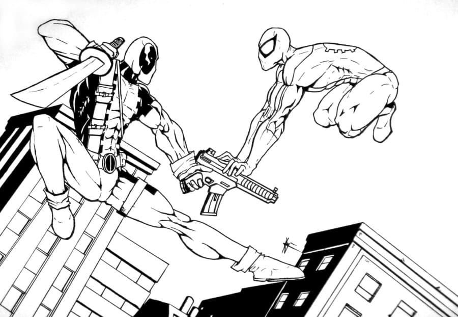Deadpool vs Hombre Araña