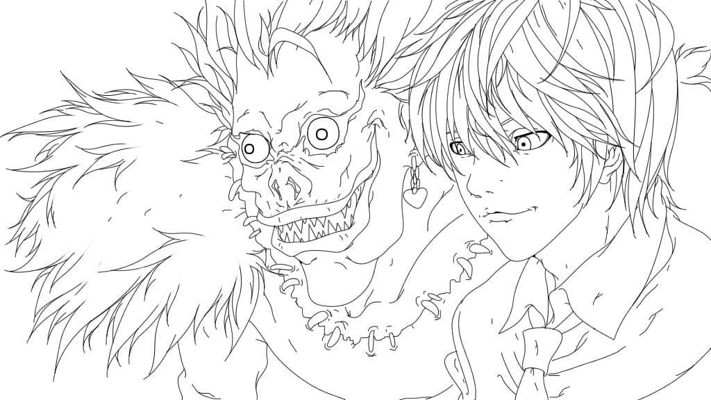Ryuk y Yagami Death Note