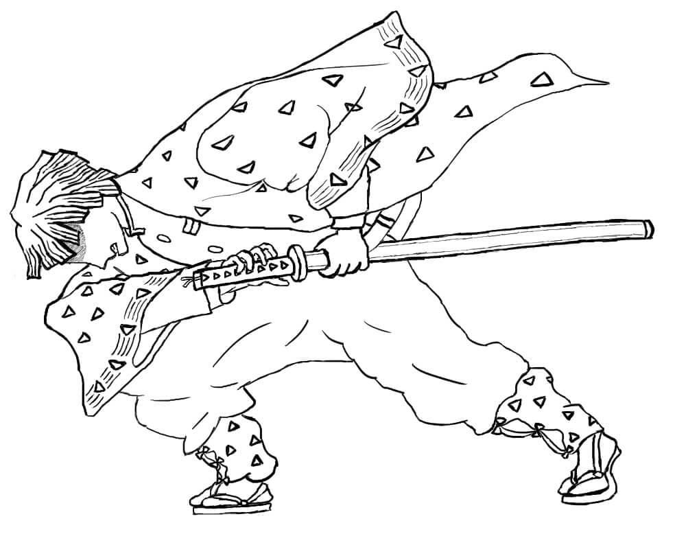 Zenitsu con espada
