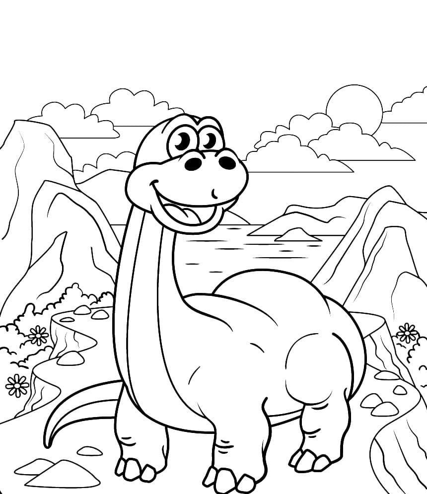 Dibujo de dinosaurios para colorear