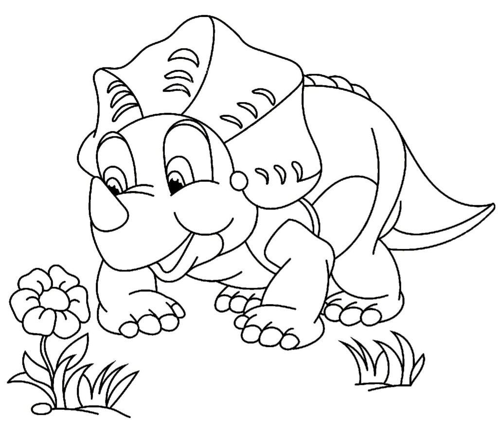 Triceratops encontrÃ³ una flor en un claro