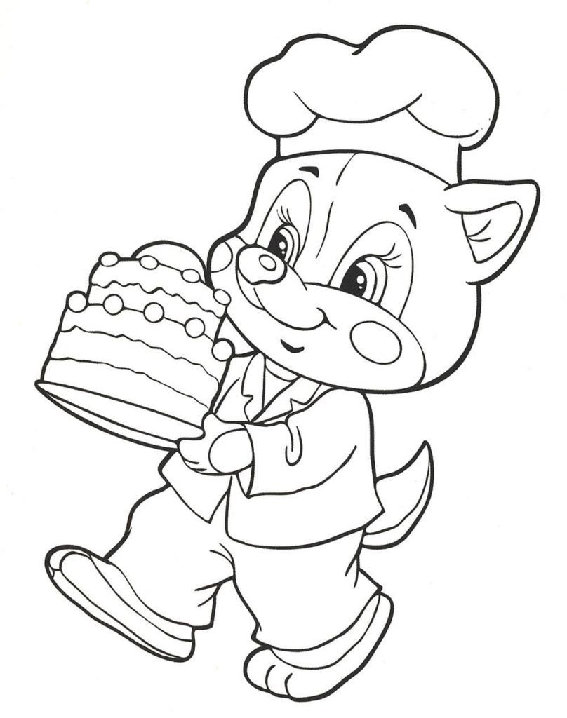 Fox con pastel