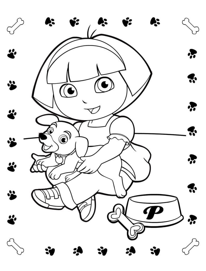 Dora y su mascota