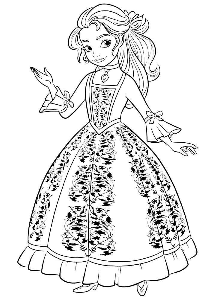 Isabel con un vestido nuevo