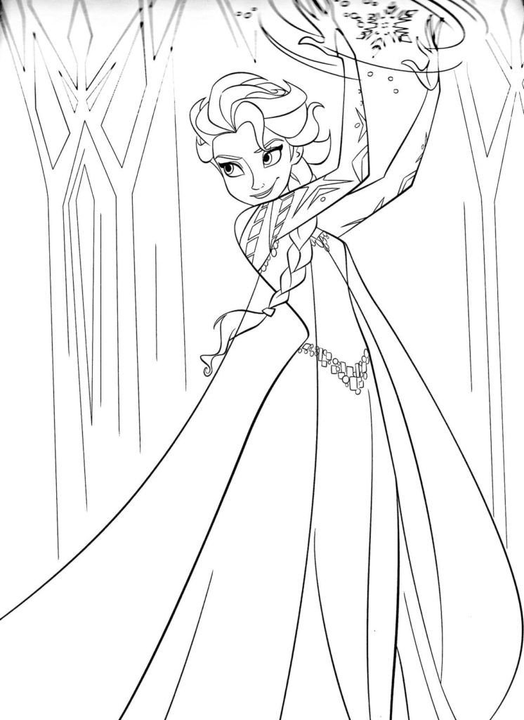 Elsa con poderes magicos