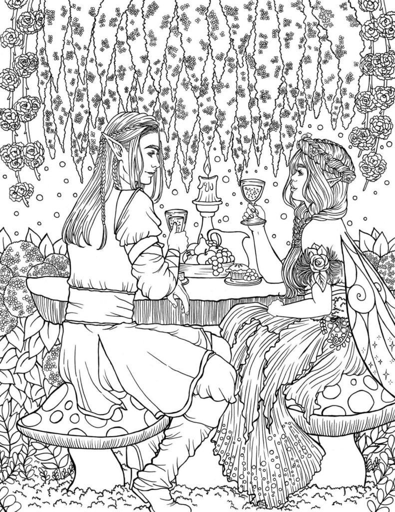 Fairy organizó una fiesta de té para un amigo